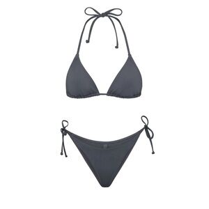 ‼️SOLD‼️SKIMS Signature Swim SKIMS Triangle Bikini Set - Top/Bottom Gunmetal